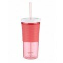 Shake & Go Стакан с соломкой для напитков Contigo Розовый